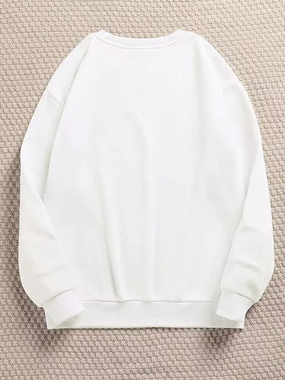 Damen Sweatshirt Rundhals Langarm Basic Pullover