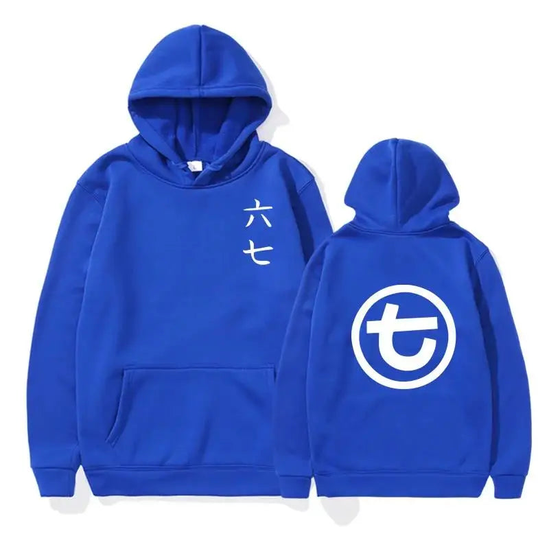 Unisex hoodie with kangaroo pocket and graphic print