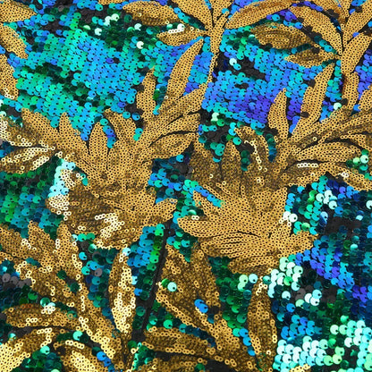 Men's blazer with sequins and floral pattern – Elegant party & event jacket in extravagant design