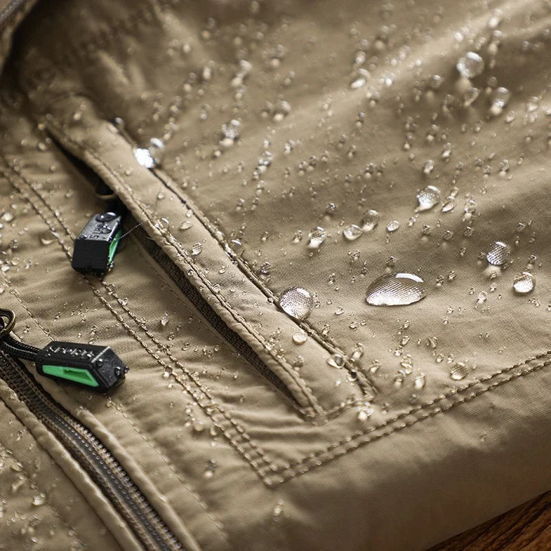 Men's outdoor jacket with hood - windproof transitional jacket for men