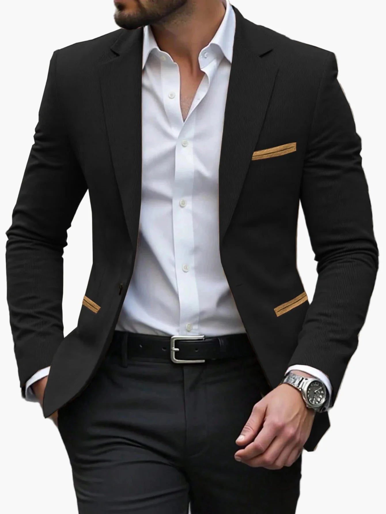 Men's Business Casual Blazer – Elegant Blazer for Office and Festive Occasions
