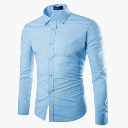 Men's Slim Fit Long Sleeve Business Casual Shirt – Modern Stylish Shirt for Office and Everyday Wear