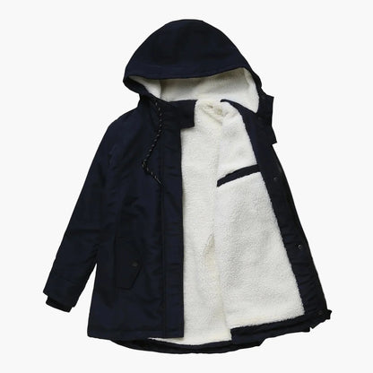 Women's winter jacket with hood – fashionable warm casual jacket for autumn and winter