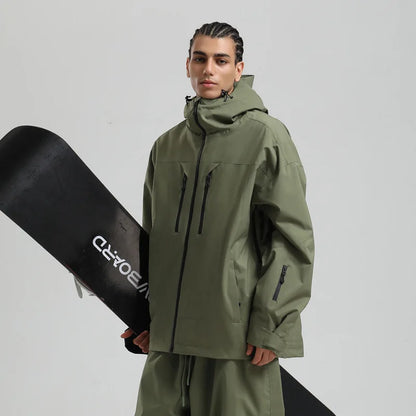 Unisex Winterjacke mit Kapuze für Outdoor und Ski – Mehrere Farben