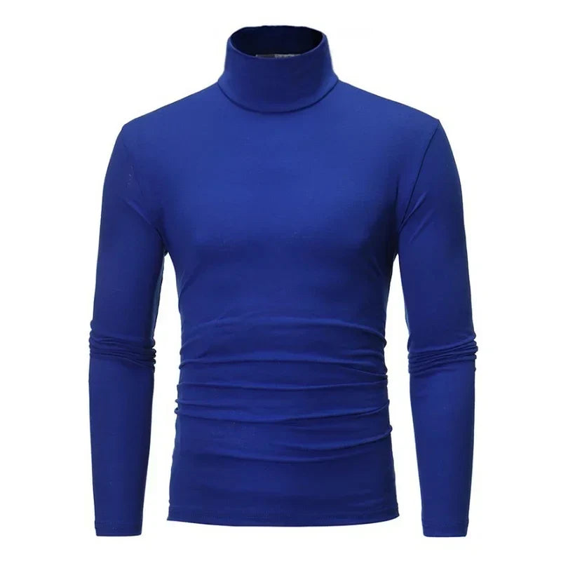 Men's turtleneck sweater long sleeve slim fit