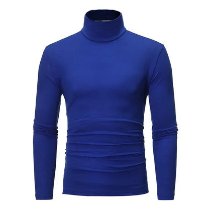 Men's turtleneck sweater long sleeve slim fit