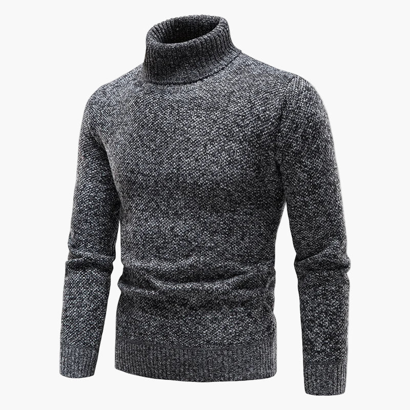 Men's turtleneck sweater knitwear winter comfort casual