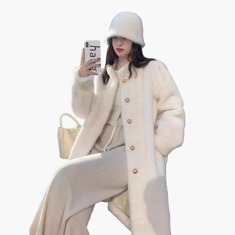 Women's Luxury Vintage Coat – Elegant Winter Style for Everyday and Special Occasions