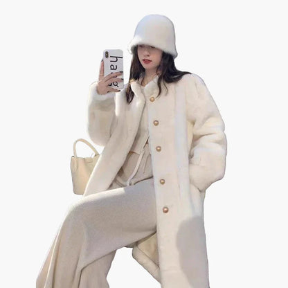 Women's Luxury Vintage Coat – Elegant Winter Style for Everyday and Special Occasions
