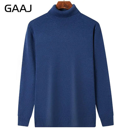 Men's turtleneck sweater long sleeve fine-knit sweater