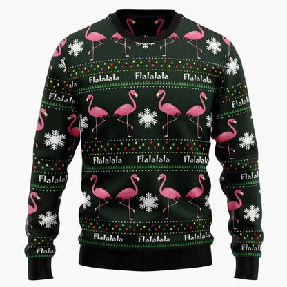 Men's & Women's Christmas Sweater Flamingo Funny – Ugly Christmas Sweater for Groups & Friends
