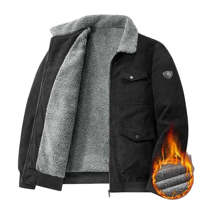 Men's winter jacket fashionable warm lined urban streetwear outdoor jacket