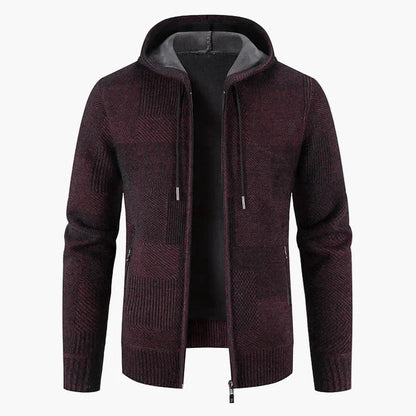 Herren Strickjacke mit Kapuze – Modischer Winter Pullover für Freizeit und Alltag
