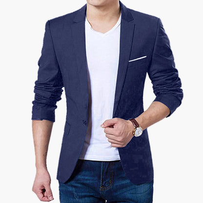 Men's Blazer Slim Fit Modern Business Casual Jacket – Elegant Suit for Office & Everyday Use