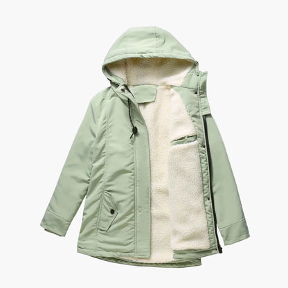 Women's winter jacket with hood – fashionable warm casual jacket for autumn and winter