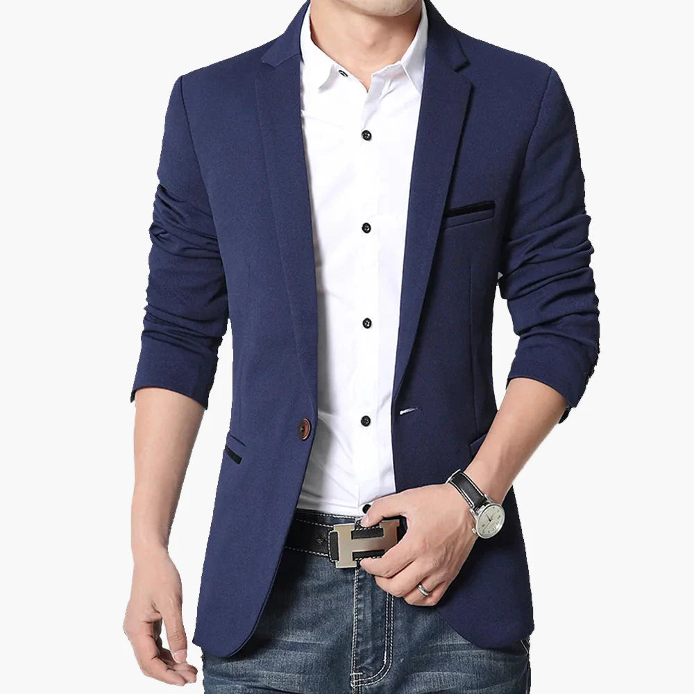 Men's Blazer Modern Slim Fit Business Casual Jacket