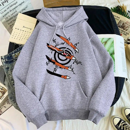 Hoodie with graphic print, hood, and kangaroo pocket