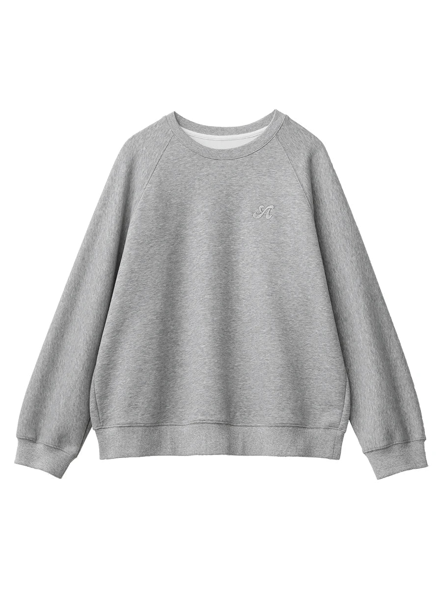 Women's oversized crew-neck long-sleeve sweatshirt