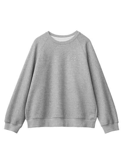 Women's oversized crew-neck long-sleeve sweatshirt