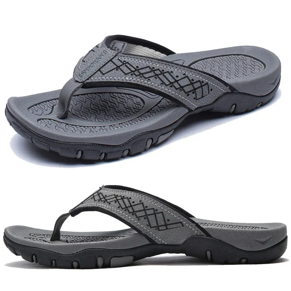 Herren Sportliche Zehentrenner Sandalen mit Fußgewölbestütze – Outdoor & Alltag Flip Flops