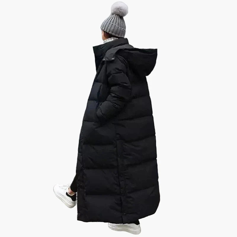 Women's Winter Quilted Coat Long – Fashionable Casual Parka for Cold Days