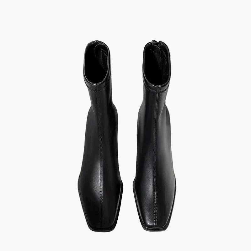 Women's ankle boots with block heel and elegant design for everyday and office use