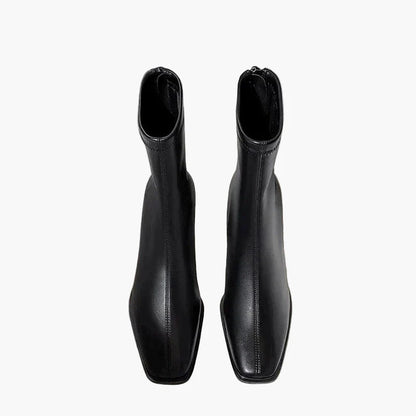 Women's ankle boots with block heel and elegant design for everyday and office use