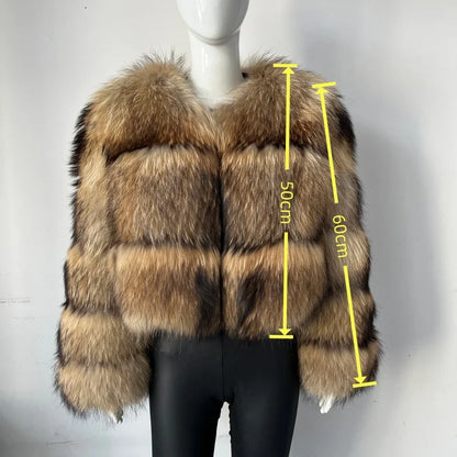 Damen Kurzjacke mit Kunstfell im Stufen-Design