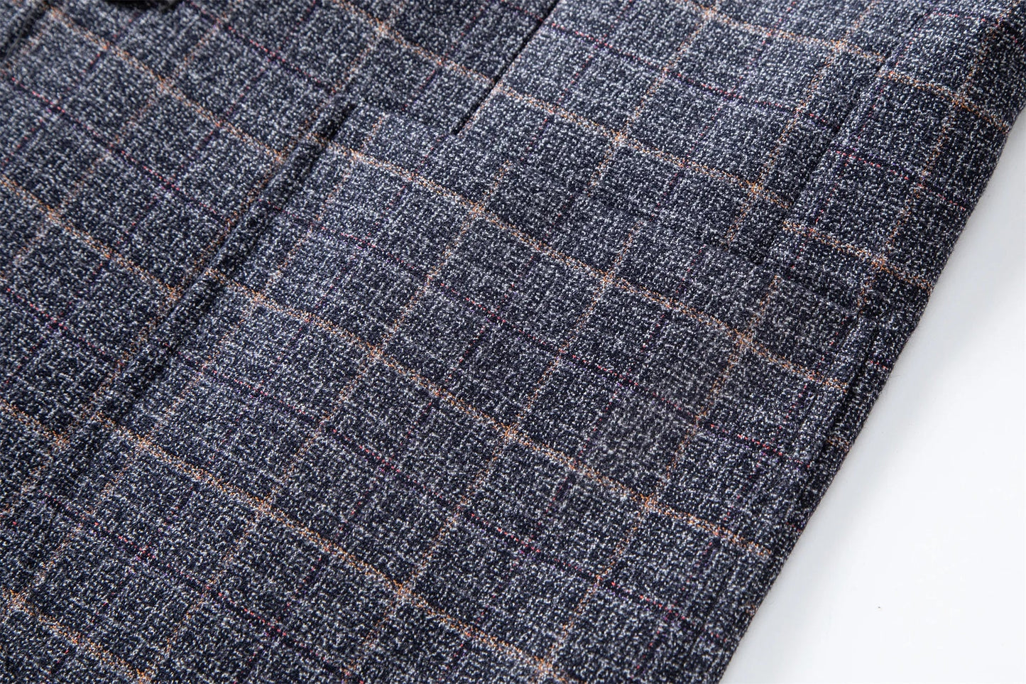Men's Business Casual Checked Blazer – Modern Blazer Design for Office & Leisure