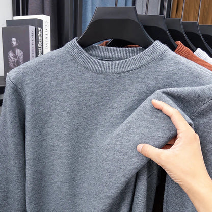 Unisex long-sleeve crew-neck sweater in various colors