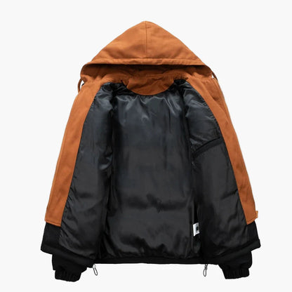 Herren Winter Steppjacke mit Kapuze – Modischer Freizeitmantel für kalte Tage