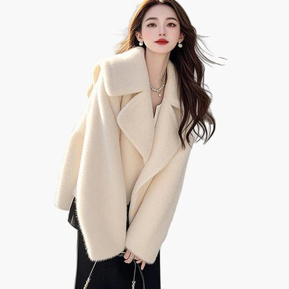 Damen Oversize Mantel im modernen Stil – Elegante Übergangsjacke für Alltag und Freizeit