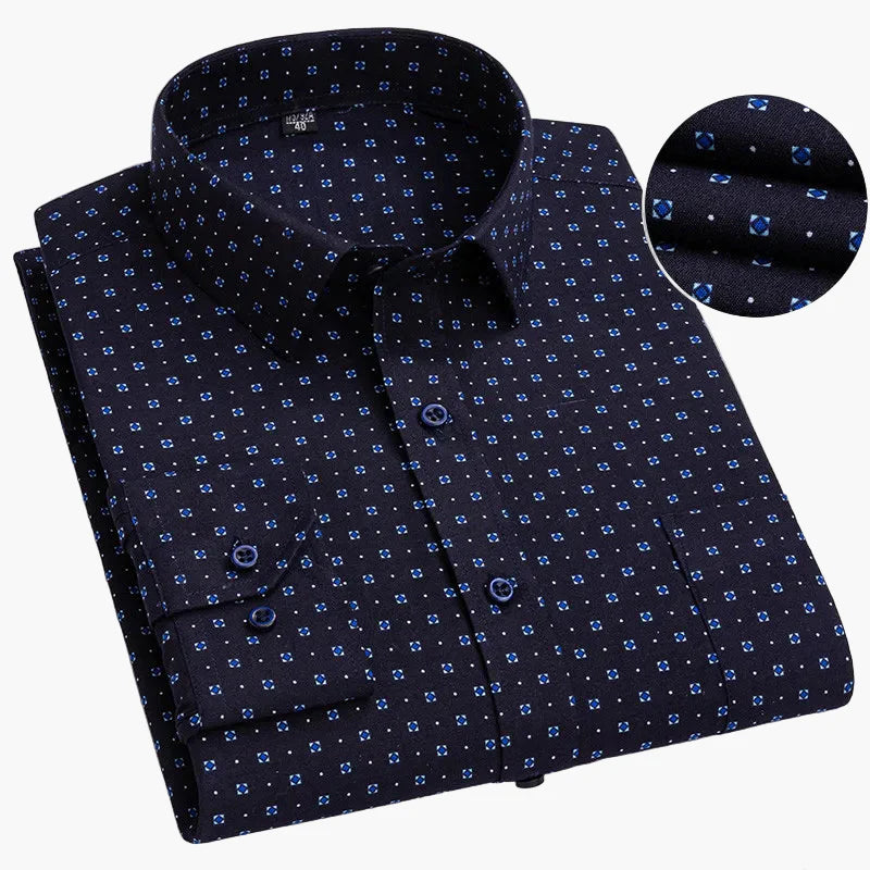Men's Business Shirt with Stripes – Classic Style for Office & Everyday Use