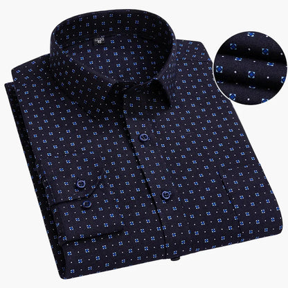 Men's Business Shirt with Stripes – Classic Style for Office & Everyday Use
