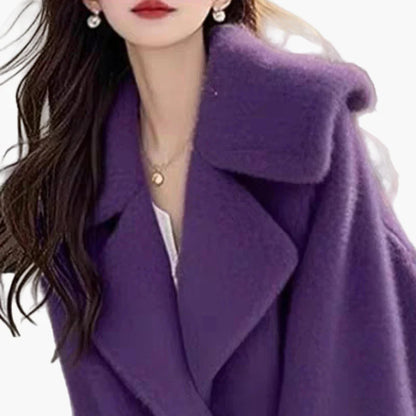 Damen Oversize Mantel im modernen Stil – Elegante Übergangsjacke für Alltag und Freizeit