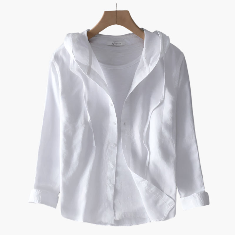 Women's Hoodie Blouse – Casual Long-Sleeve Blouse for Everyday, Office & Leisure