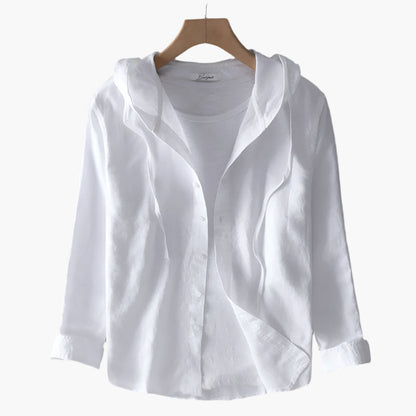 Women's Hoodie Blouse – Casual Long-Sleeve Blouse for Everyday, Office & Leisure