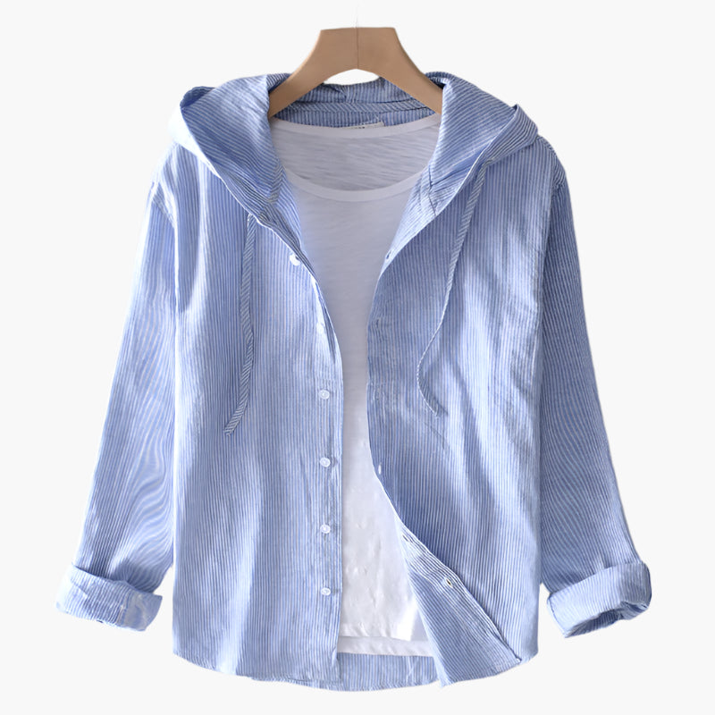 Women's Hoodie Blouse – Casual Long-Sleeve Blouse for Everyday, Office & Leisure
