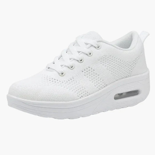 Damen Sneaker mit Keilabsatz – Bequeme Alltagsschuhe für langes Stehen und Gehen, sportlicher Stil