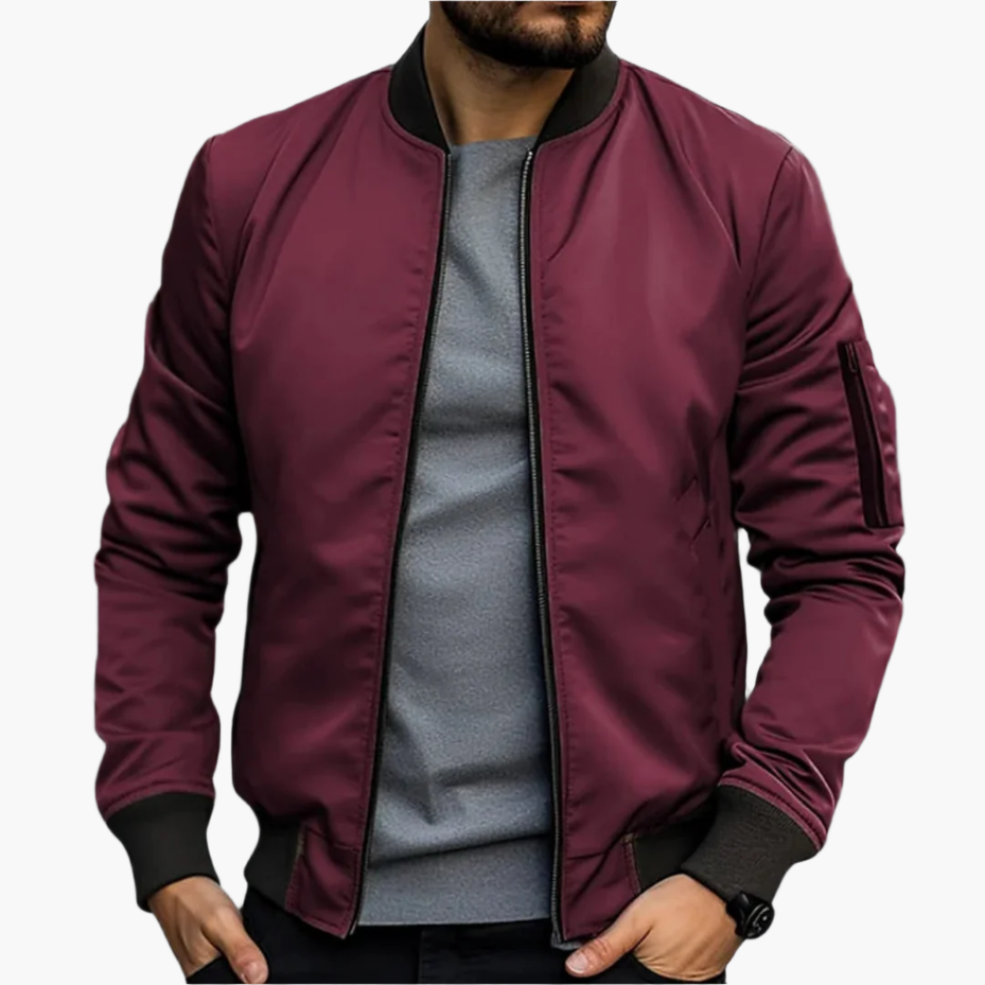 Men's bomber jacket transitional jacket modern streetwear – stylish & versatile for leisure and everyday use