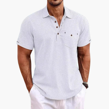 Men's Short-Sleeve Polo Shirt – Classic Modern for Everyday, Leisure & Summer
