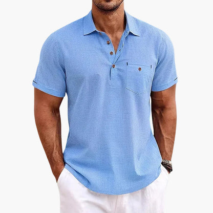 Men's Short-Sleeve Polo Shirt – Classic Modern for Everyday, Leisure & Summer