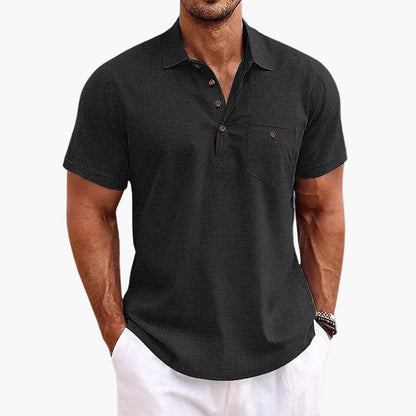 Men's Short-Sleeve Polo Shirt – Classic Modern for Everyday, Leisure & Summer
