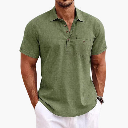 Men's Short-Sleeve Polo Shirt – Classic Modern for Everyday, Leisure & Summer