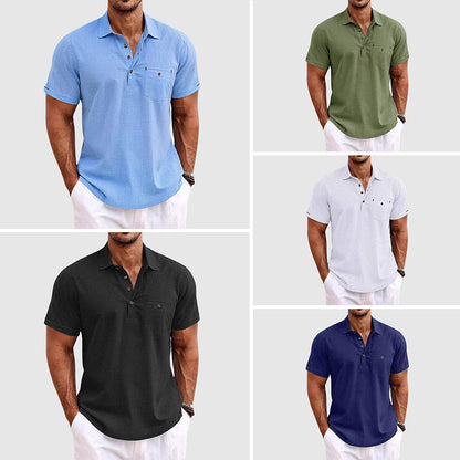 Men's Short-Sleeve Polo Shirt – Classic Modern for Everyday, Leisure & Summer