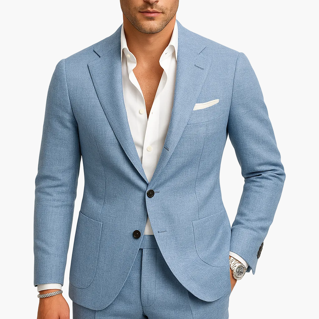 Men's Slim Fit Suit Modern Work & Wedding – Stylish Two-Piece for Office & Festive Occasions