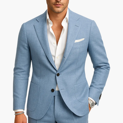 Men's Slim Fit Suit Modern Work & Wedding – Stylish Two-Piece for Office & Festive Occasions