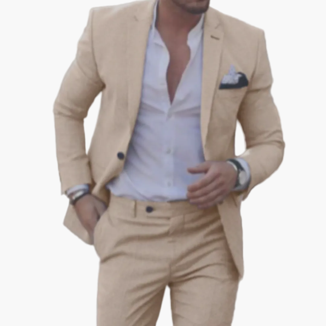Men's Slim Fit Suit Modern Business & Party 2-piece for Summer and Event