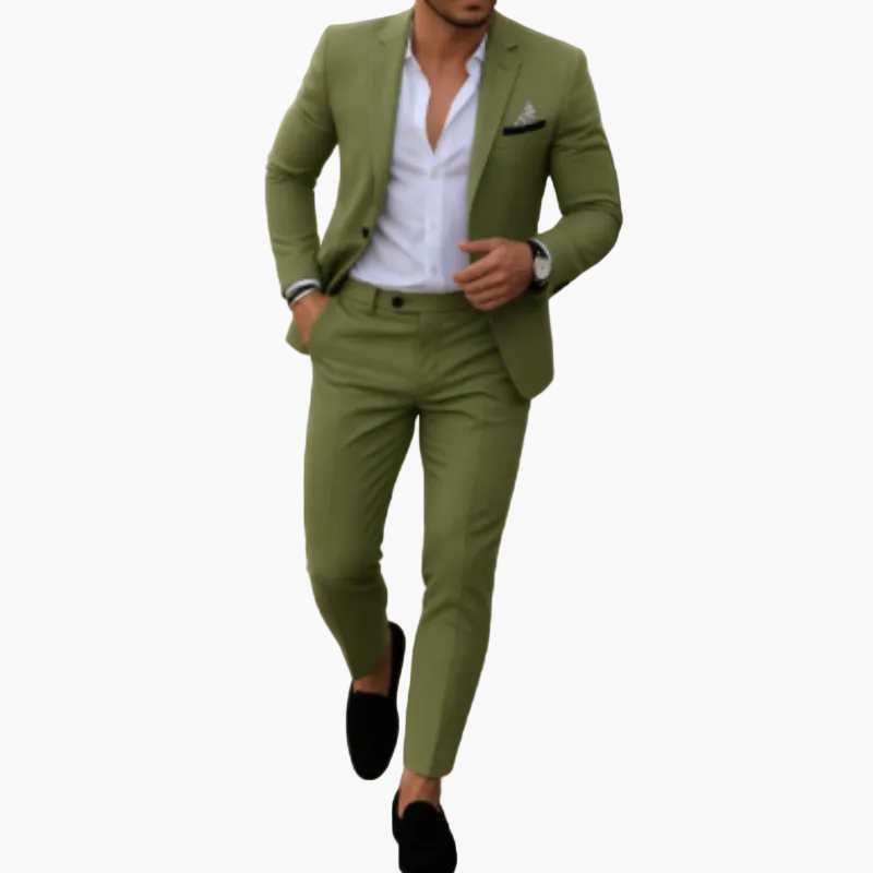 Men's Slim Fit Suit Modern Business & Party 2-piece for Summer and Event