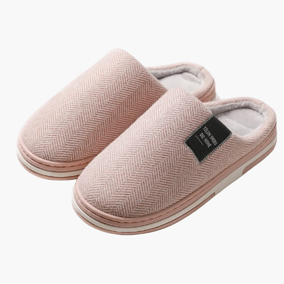 Men's Slippers Classic, Herringbone, Non-Slip, Comfort for Home